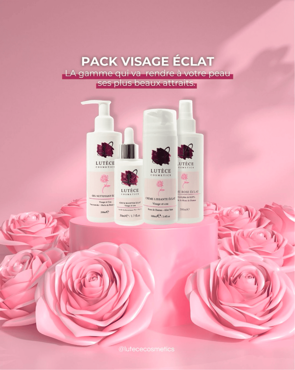 Pack Rituel éclat Et Douceur O'LYSEE - Gel Douche, Déodorant, Brume D'eau - Neuf